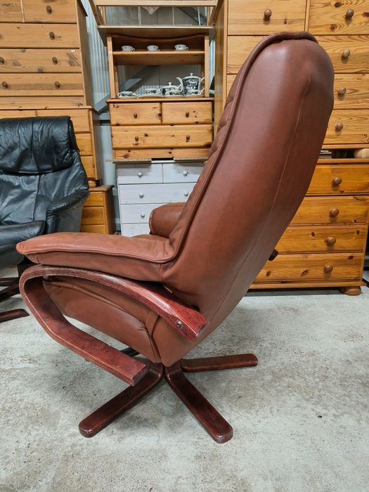 3976 Relax кресло от естествена кожа