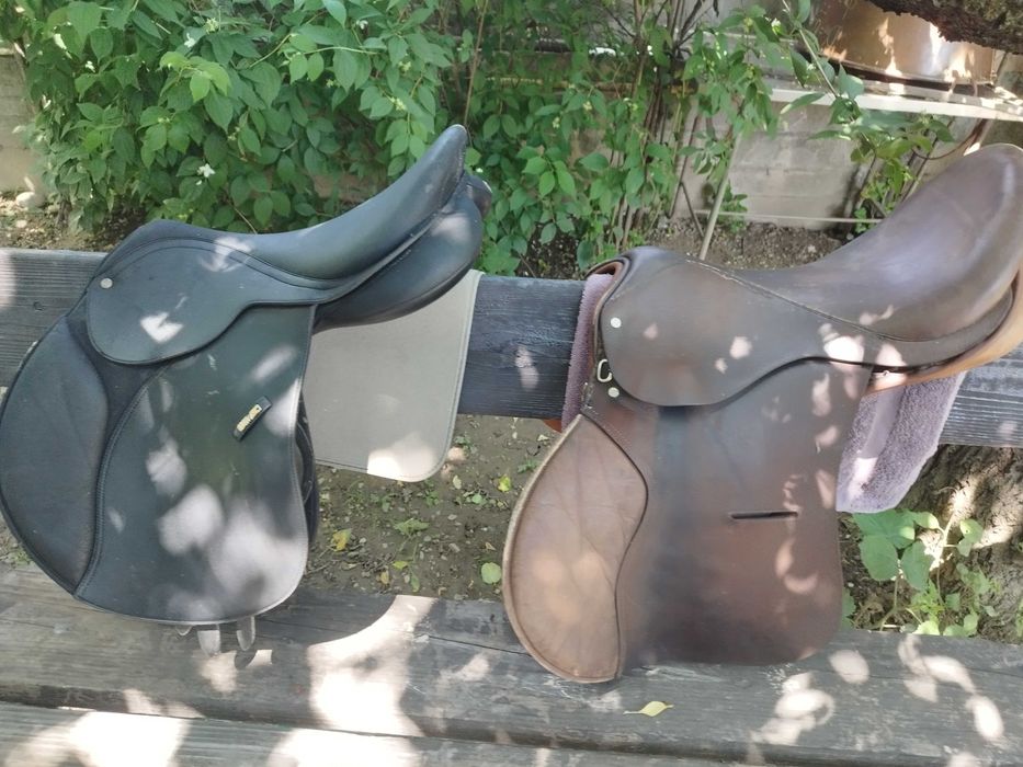 Șa de piele originala echitatie modele clasic