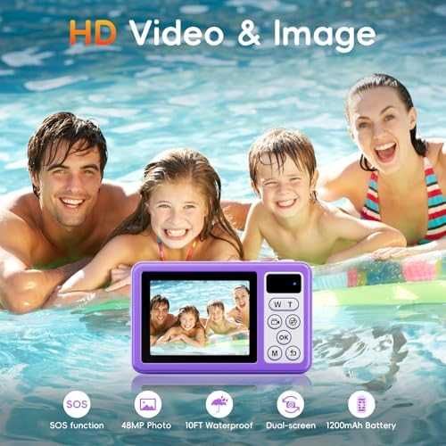 Нова Подводна камера за деца и начинаещи 32GB, 18X зуум, 2.8" екран