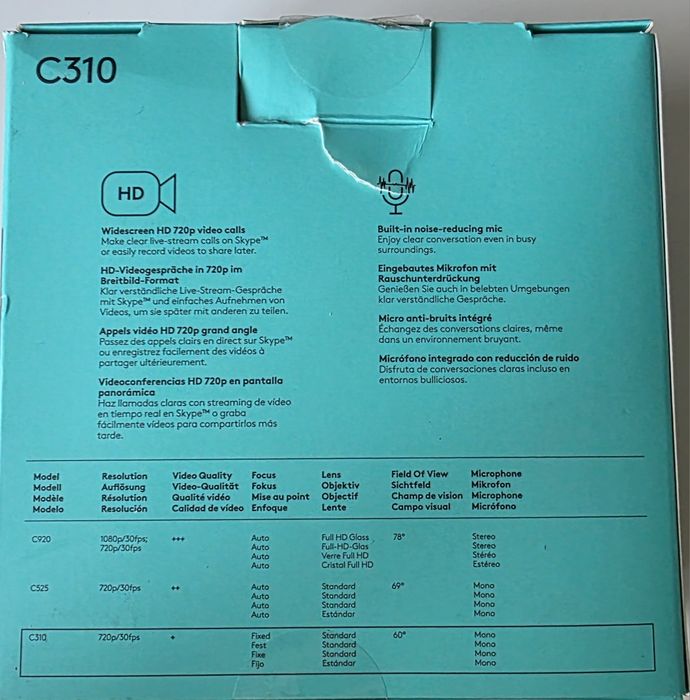 Webcam Logitech c310