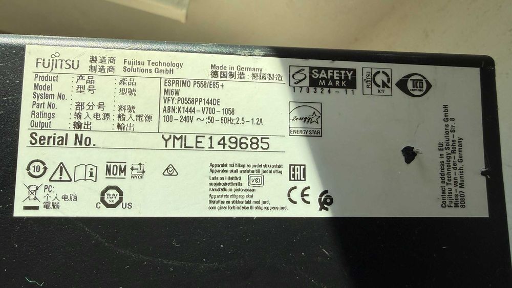 FUJITSU SSD Windows 11