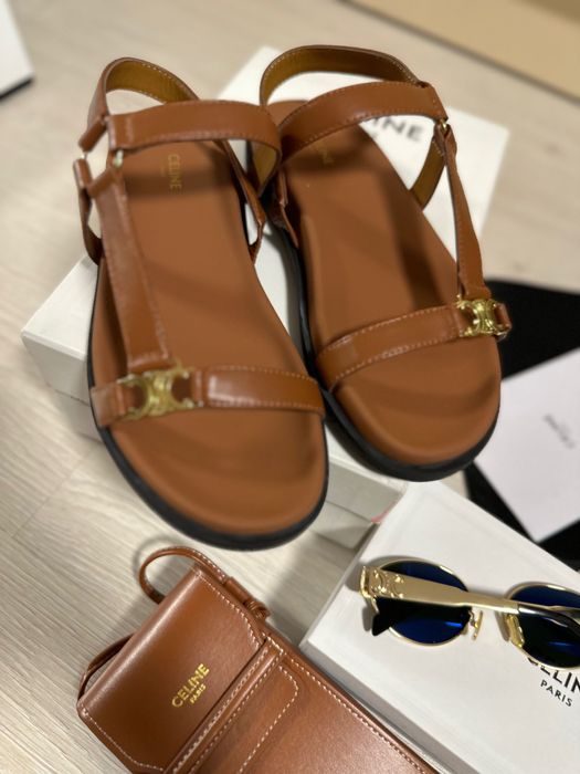 Сандали Celine кожа