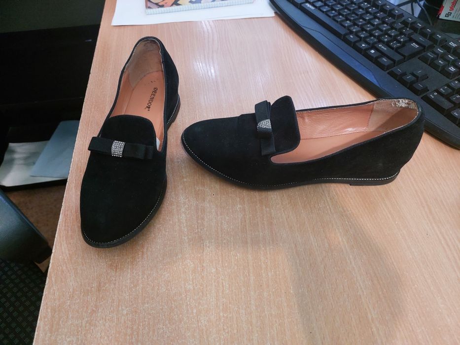 Туфли замша натуральная