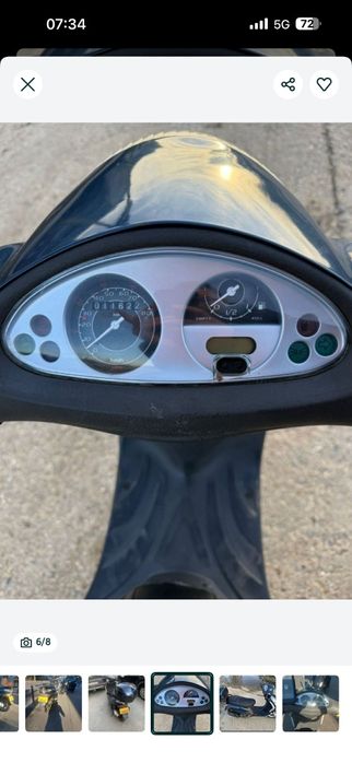 Vând scuter Piaggio Fly fără permis limitat în acte la 25 km