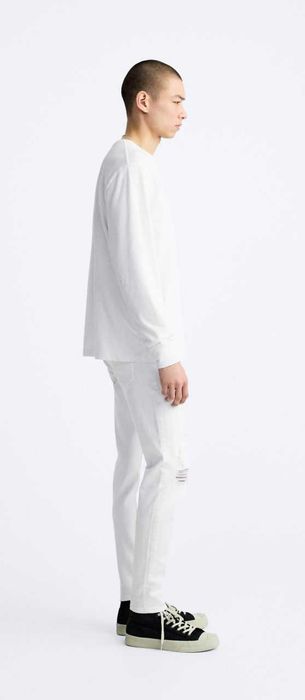 Мужские джинсы skinny fit (узкие) "ZARA" рваные, размер 30 (маломерка)