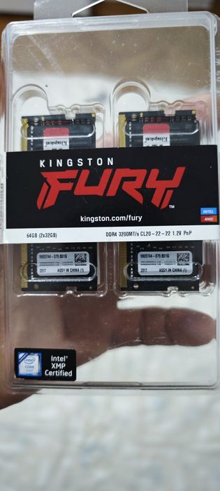RamMemorie Laptop Kingston FURY Impact, 64GB DDR4, 3200MHz CL20, Dual
