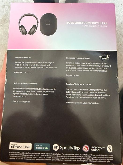 Căști Bose QuietComfort Ultra  2nd gen Produs nou sigilat!