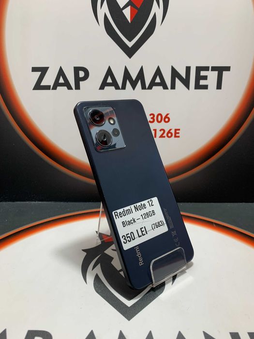 Zap Amanet Vitan - Xiaomi Redmi Note 12 - Black - 128Gb