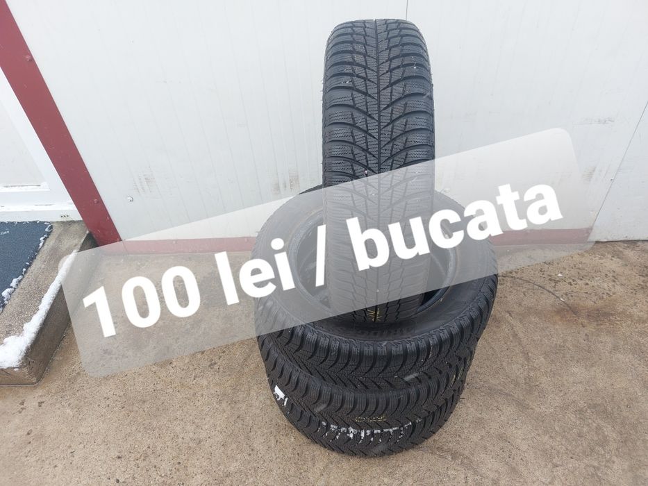 100 lei bucata! Set anvelope M+S/IARNA 165 65 r14 Bridgestone