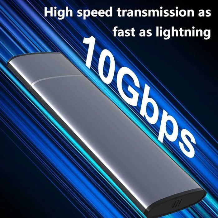 Adaptor SSD M.2 NGFF / NVMe la USB-C rack extern carcasa metalica