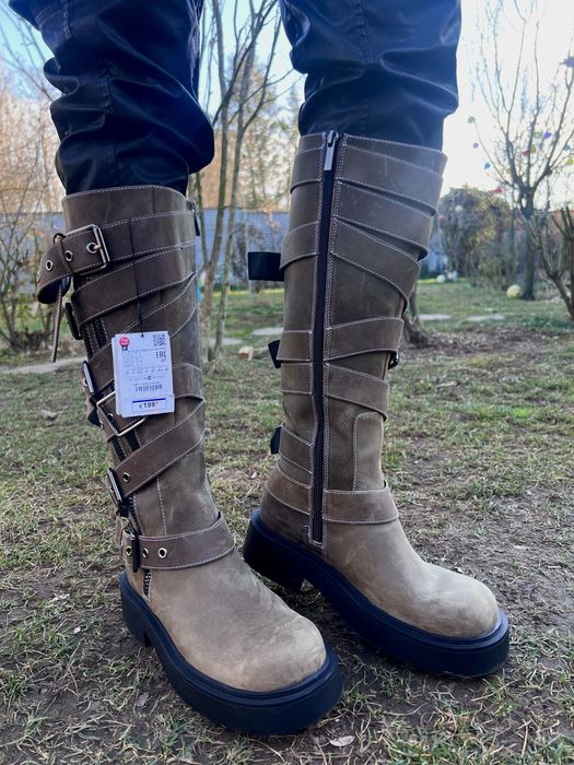 Cizme inalte din piele naturala Zara