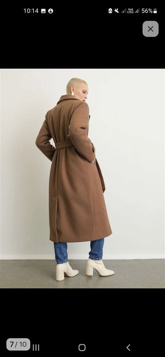 Пальто 46 размер кэмел демисезон