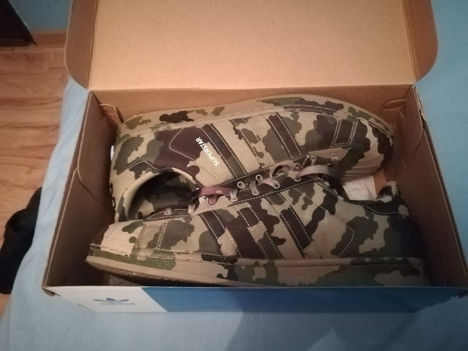 Adidas Superstar Green Camo