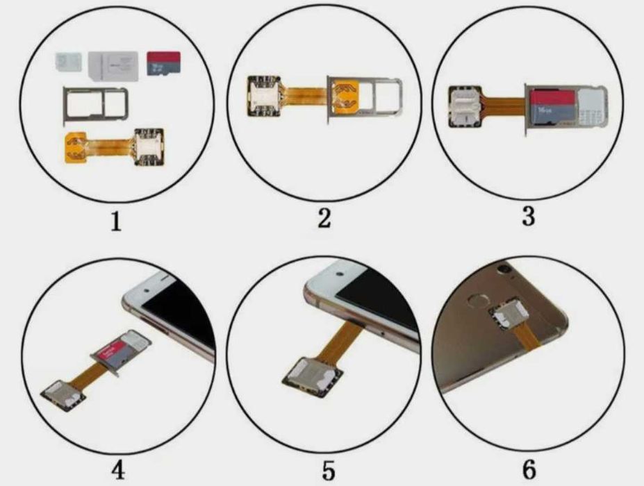 Адаптер симки и sd card