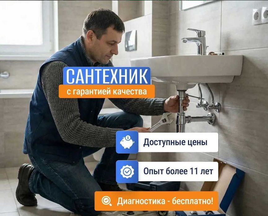 Сантехник на дом все районы недорого