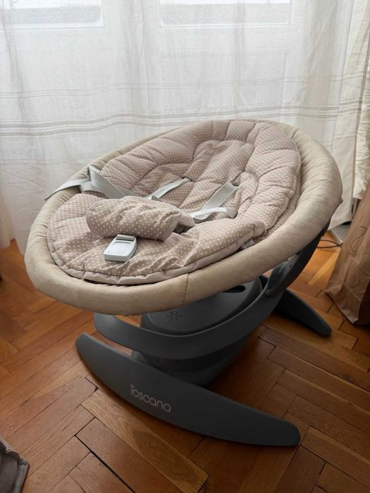 Електрическа люлка Lorelli - Toscana, Beige Dots