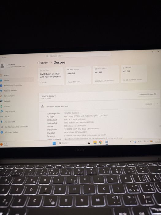 Leptop Acer stare perfecta