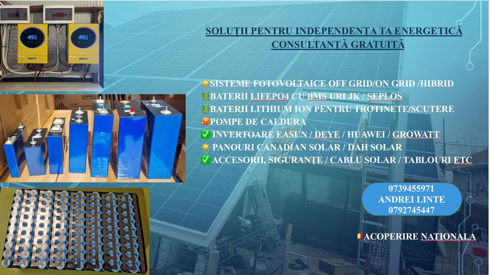Lifepo4 3,2v de la 52AH pana la 310Ah inclusiv 105,230,280ah