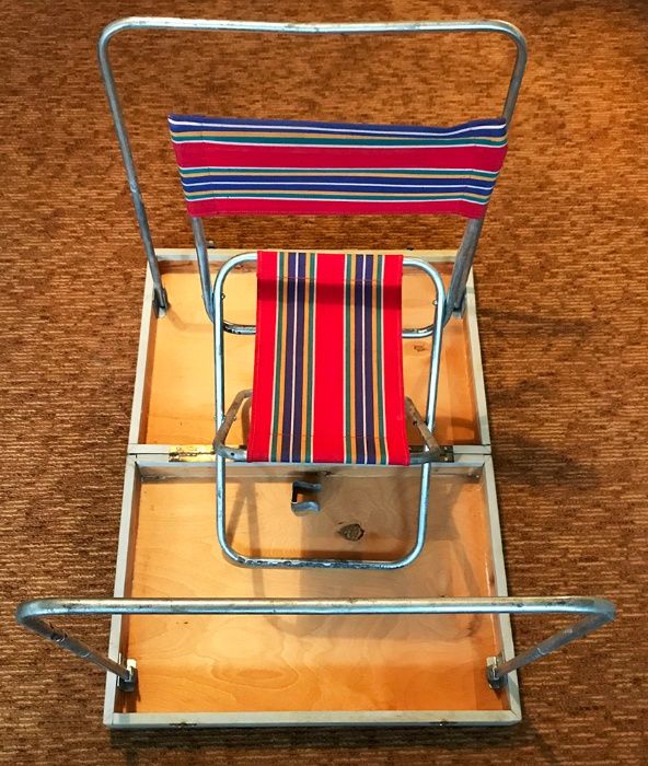 Сгъваем къмпинг сет: маса със стол за пикник (куфар)