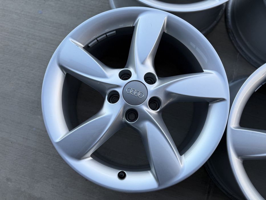 4бр. ПОЧТИ ЧИСТО НОВИ 17” ОРИГИНАЛНИ Джанти 5х112 за-AUDI/VW/SKODA/SEAT/VAG- 7.5Jx17, ET37
