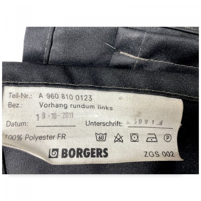 A9608100123 Setul de perdele BORGERS Antos, Arocs, Actros MP4 (2012-) MERCEDES-BENZ