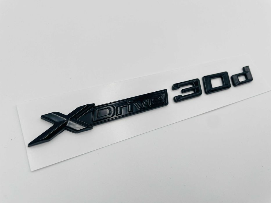 Emblema compatibila BMW x-drive 30d negru