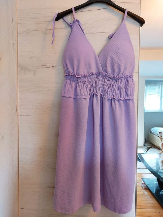 лятна светло лилава рокля