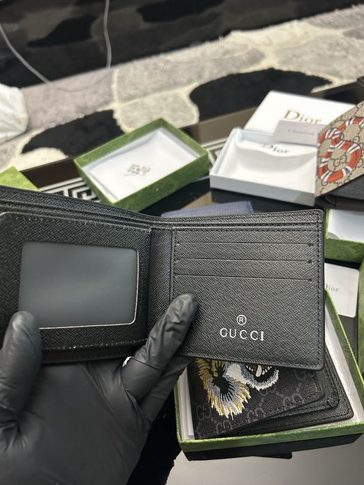 Portofel  piele premium bărbati , piele model sarpe tigru albina