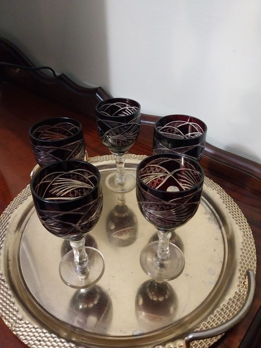 Френски кристален сервиз за вино