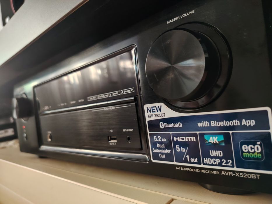 Receiver bluetooth DenonAVR - X520BT, sistem audio Hi Fi