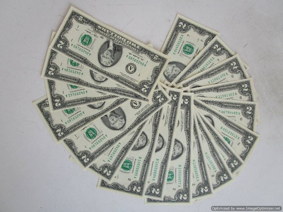 САЩ - колекция банкноти 2 долара, редки, автентични - ЧЕТИ ОПИСАНИЕТО!
