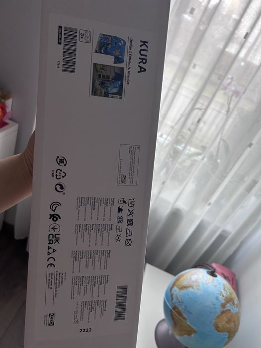 Pat lemn pt copii IKEA KURA