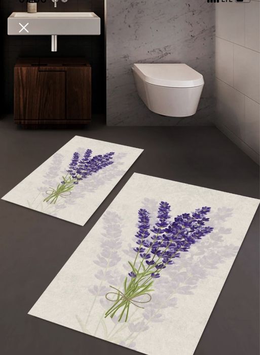 Люстра, полка, ванный набор