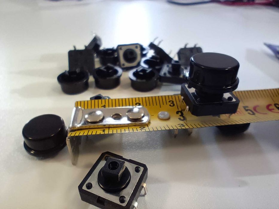 Set comutatoare si butoane tactile, 260 bucati, electronica DIY