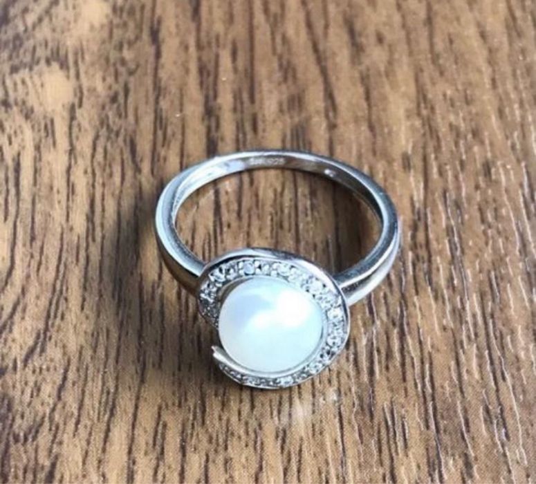 Inele dama de argint cu perle sau cristale