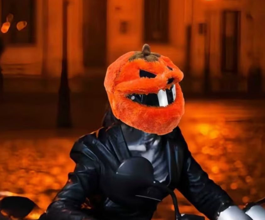 Husa amuzanta pentru casca moto