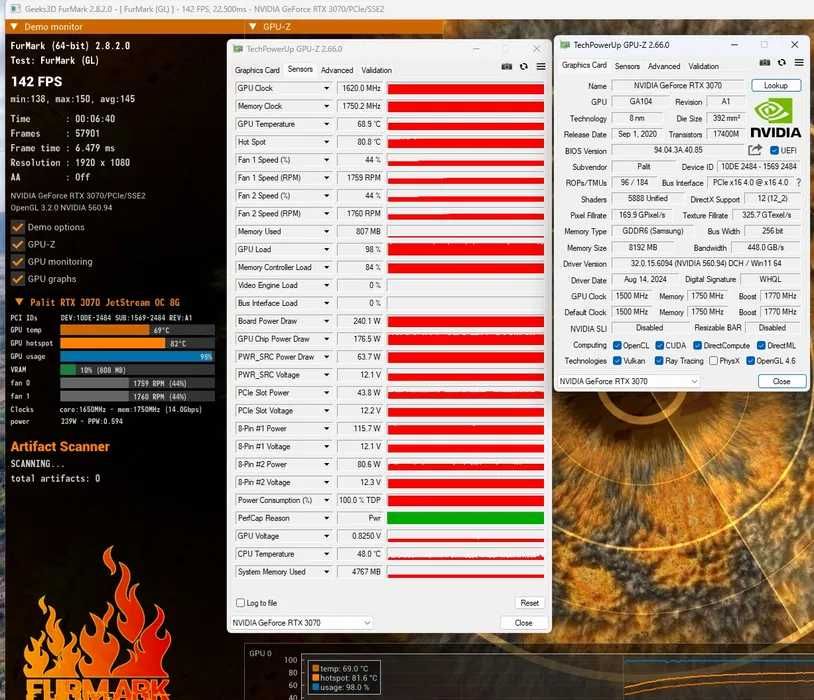 RTX 3070 Gaming PRO Palit 8gb