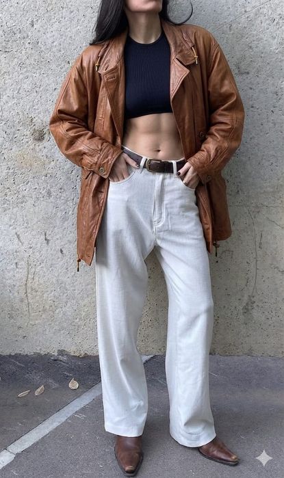 Куртка кожанная Uno Momento