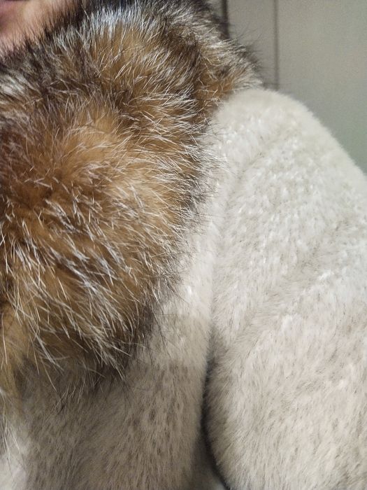 Шуба, пальто натуральная альпака