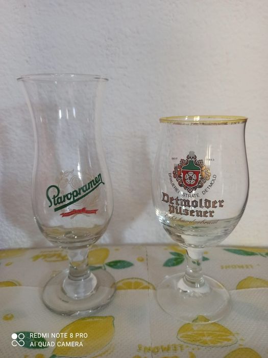 2 pahare de bere 25 lei buc