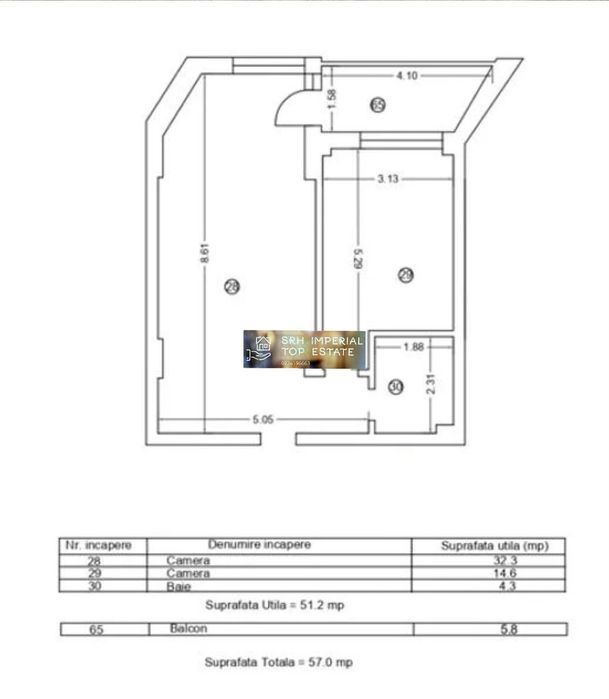 Apartament 2 camere Stefan Building Azimuth Vedere laterală la mare