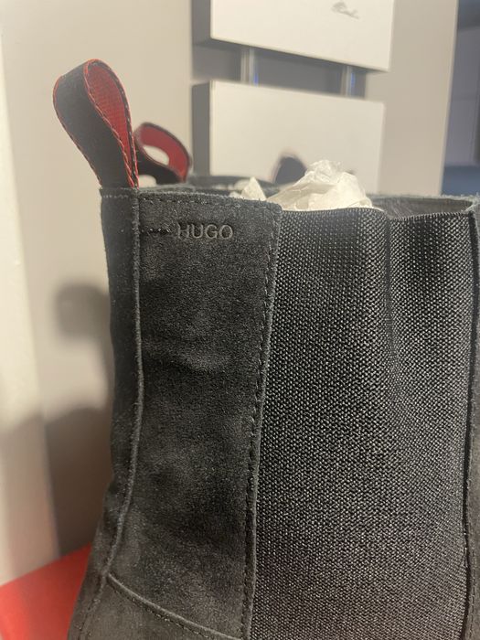 Мъжки велурени обувки Hugo Boss