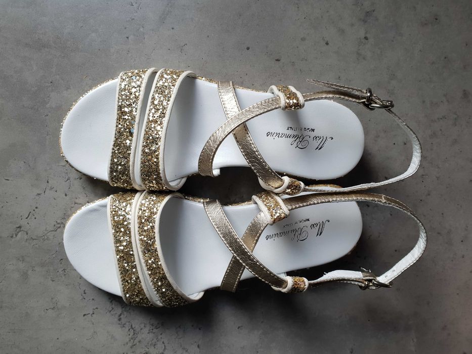 Sandale de ocazie Miss Blumarine Italia nr 31 piele naturala