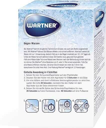 Wartner (Вартнер) замразяващ спрей крио терапия за брадавици
