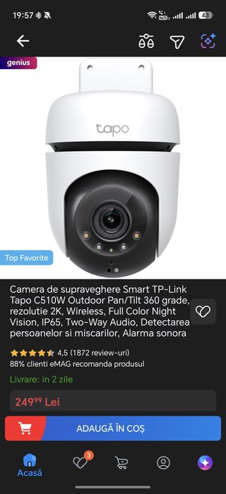Camera Tapo C510W SIGILAT