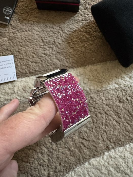 Ceas dama roz cu cristale Swarovski