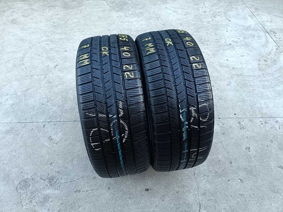 Doua anvelope iarna 275 40 22 continental crosscontact winter 7 mm