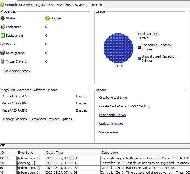 RAID контролер LSI SAS9361-8i 1GB 12Gb SAS2 SATA3 RAID,JBOD Dell MM445