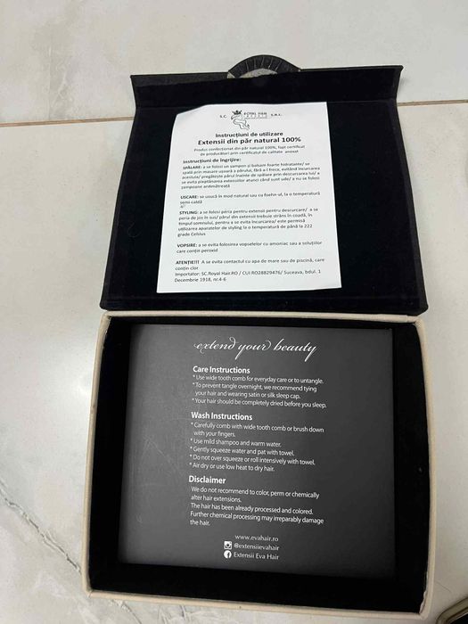 Vând extensii de păr natural, le am de 5 luni, dar nu le-am folosit ni