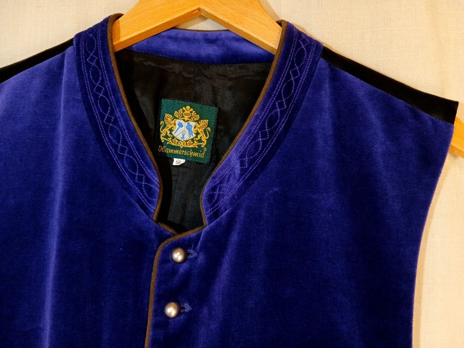 Veste bavareze Nr 54/56 vesta catifea Tracht Oktoberfest vanatoaret